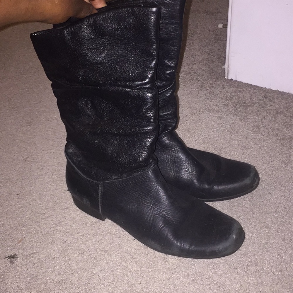 Black Leather Boots
